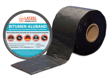 Bitumen Aluband Dichtband 100 mm - Farbe Schwarz