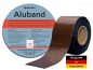 Preview: Dachabdichtungsbahn mit Aluminiumbeschichtung Farbe Braun - Rolle 5 m2 Selbstklebend