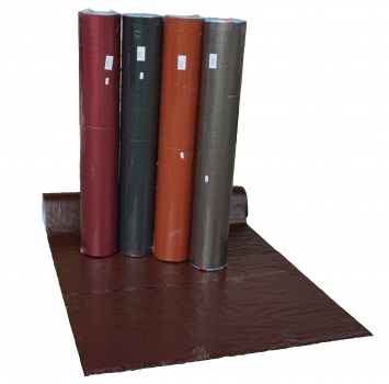 Dachabdichtungsbahn mit Aluminiumbeschichtung Farbe Ziegelrot/Terracotta - Rolle 5 m2 Selbstklebend