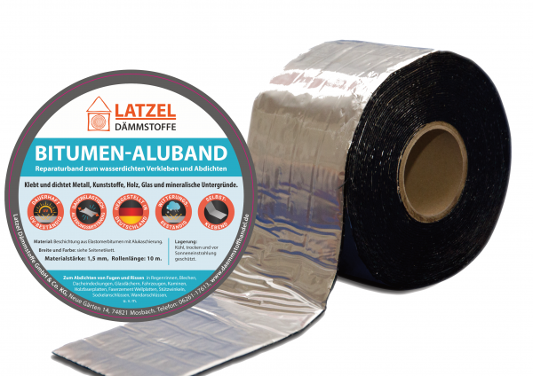 Bitumen Aluband Dichtband 250mm - Farbe Alu
