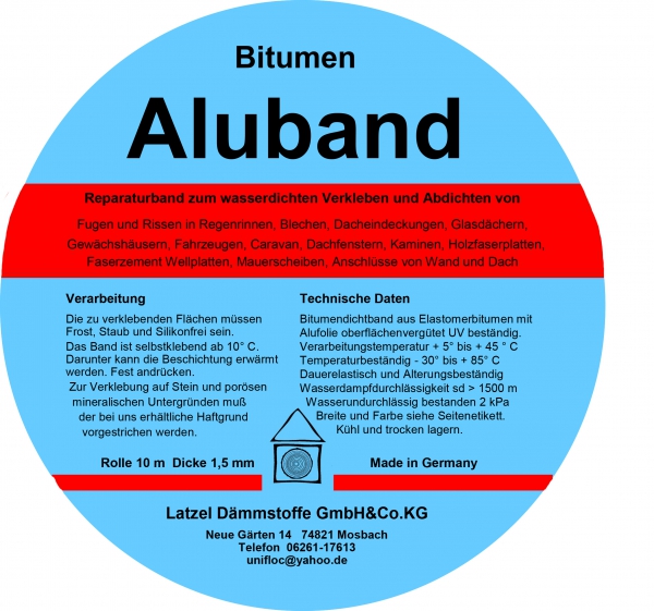Bitumen Aluband Dichtband 250 mm - Kupfer