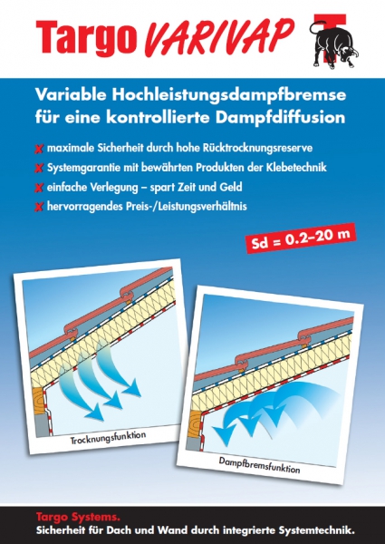 Hochleistungsdampfbremse Targo VariVap N  75 m2