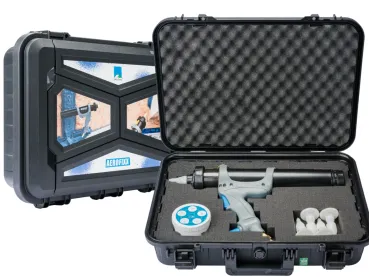 Aerofixx + Aeroboxx - Application gun for AEROSANA system foil cartridges – with transport case