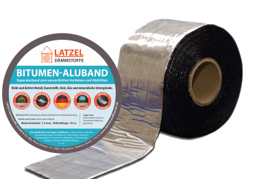 Bitumen Aluband Dichtband 75 mm Farbe Alu