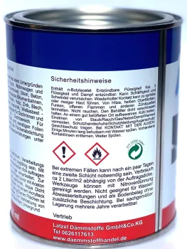 Aqua-Dicht grey 750 ml – instant sealing compound for repairs, broad adhesion range even in wet conditions