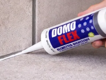 DOMOFLEX White Sealant – Silicone Alternative, also adheres to damp substrates