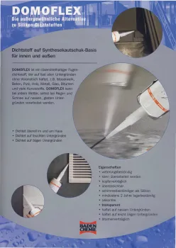 DOMOFLEX White Sealant – Silicone Alternative, also adheres to damp substrates