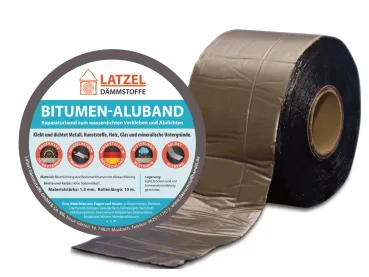 Bitumen aluminum tape Lead colored 50 mm x 10 m – self-adhesive sealing and repair tape, weather-resistant