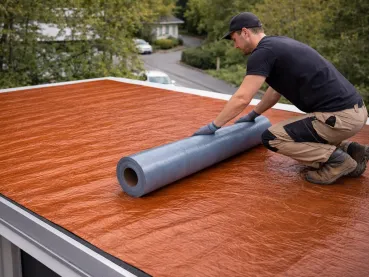 Self-Adhesive Aluminium-Coated Roof Waterproofing Membrane Copper – 1 m x 5 m Roll 5 m² | Quick Sealing Without an Open Flame