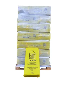 Unifloc Cellulose Insulation – 14 kg Bag Loose-Fill Floor Insulation - Pallet 294 kg