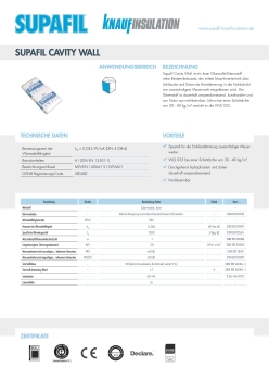Knauf Supafil® Cavity Wall – lana de vidrio para aislamiento insuflado de cámaras (muros de doble hoja), saco de 16,6 kg.