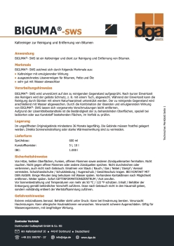 Biguma SWS – Cold Cleaner 600 ml Spray Can for Bitumen and Adhesive Residues