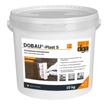 DOBAU® Plast S 10 kg – Liquid waterproofing, highly elastic & solvent-free balcony/terrace/flat roof
