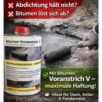 Bitumen Voranstrich V lösemittelhaltig Gutes Haftvermögen  Kanister 5 Liter
