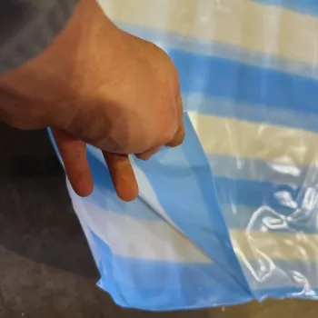 Vapor control membrane, blue/white, 4 × 25 m – roll 100 m² – sd value: 145 m – approved for use in building construction.