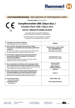 Dampfbremse  Blau 4 x 25 m - Rolle 100 m2 - sd Wert 100 m mit Zulassung im Hochbau