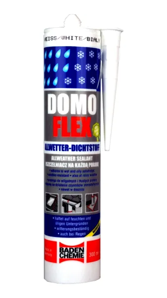 DOMOFLEX White Sealant – Silicone Alternative, also adheres to damp substrates