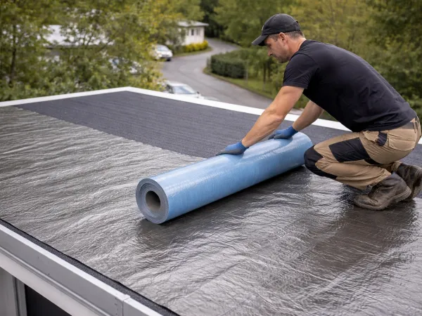 Self-Adhesive Aluminium-Coated Roof Waterproofing Membrane,  Lead colored – 1 m x 10 m Roll 10 m² | Quick Sealing Without an Open Flame