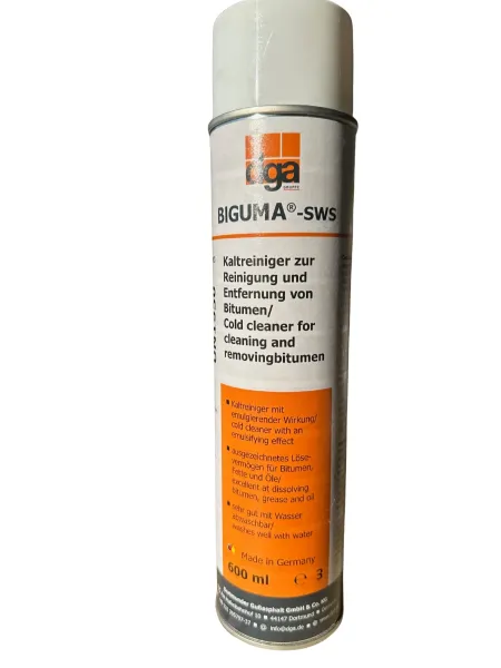 Biguma SWS – Cold Cleaner 600 ml Spray Can for Bitumen and Adhesive Residues