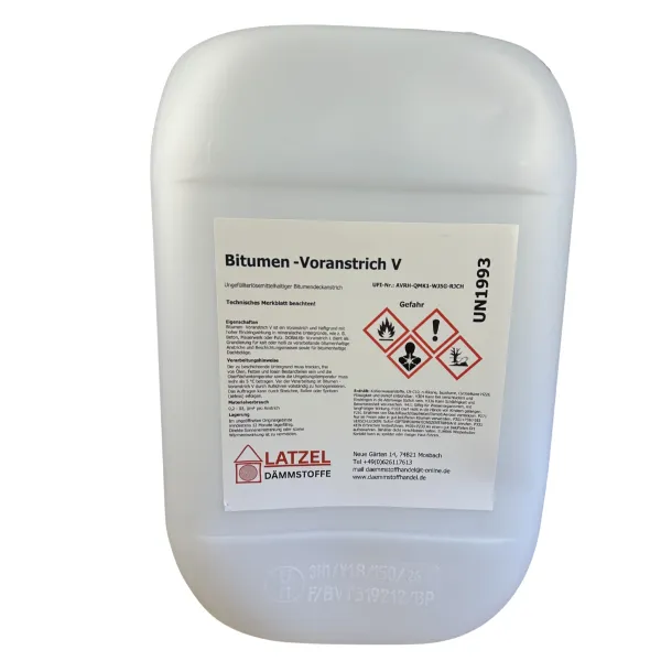 Bitumen Voranstrich V lösemittelhaltig Gutes Haftvermögen  Kanister 10 Liter