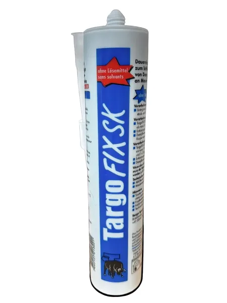 Targo Fix SK – solvent-free wall connection adhesive, 310 ml cartridge, with a wide adhesion spectrum for indoor use