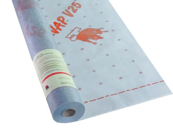Nonwoven vapour barrier Targo V 25 made of coated PP nonwoven, size 1.5 m x 50 m, roll 75 m²