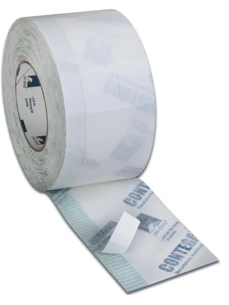 Contega Solido SL-D 8 cm - Full-surface adhesive plaster/window-sealing tape with an additional adhesive zone, for interior use