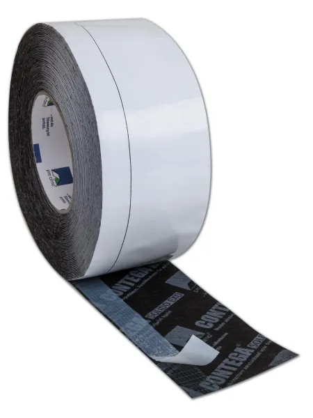 Contega Solido Exo-D 8 cm - Full-surface adhesive plaster/window-sealing tape with an additional adhesive zone, for exterior use