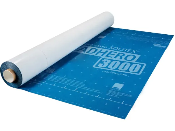 Solitex Adhero 3000 45 m² width 1,50 m - Medium-weight full-surface adhesive, diffusion-open airtightness and weathering-protection membrane